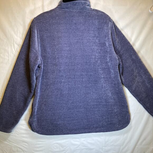 32 Degrees Heat Women's Blue Fleece 1/4 Zip Pullover Sweater Medium - Picture 7 of 11